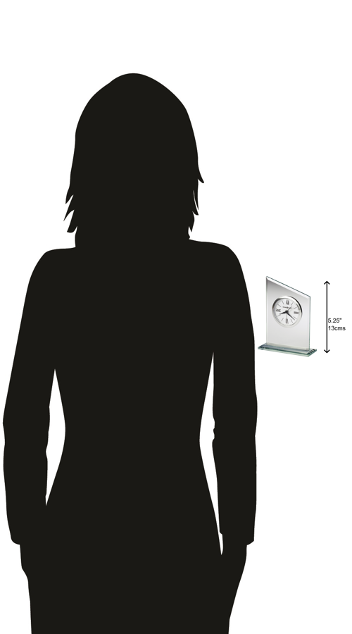 Hekman Furniture 645805 Leigh Tabletop Clock - Elegant Jade Glass Design With Quiet Quartz Movement For Home Decor  Leigh Tabletop Clock 645805