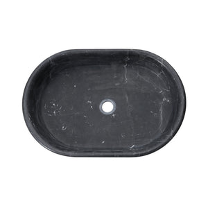 English Elm Luxury Solid Marble Vessel Sink Wavy Organic Stone Basin Matte Honed Vanity Bowl W1696P408022