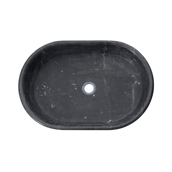 English Elm Luxury Solid Marble Vessel Sink Wavy Organic Stone Basin Matte Honed Vanity Bowl W1696P408022