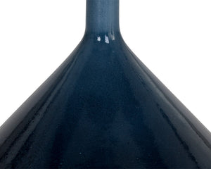 Sunpan Laszilo End Table - High Gloss Blue Ombre Base with Unique Grey Concrete Top for Stylish Spaces