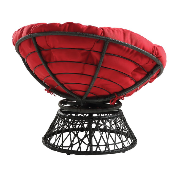 OSP Home Furnishings Papasan Chair Red