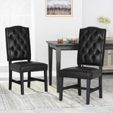 Christopher Knight Home® - Noble House - Hyvonen Contemporary Upholstered Tufted Dining Chairs (Set Of 2)