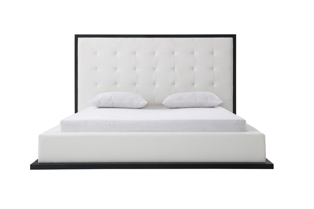 VIG Furniture Queen Modrest Beth Modern Wenge & White Leatherette Bed VGVCBD1106-WNGWHT-Q