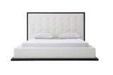 VIG Furniture Eastern King Modrest Beth Modern Wenge & White Leatherette Bed VGVCBD1106-WNGWHT-EK