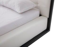 VIG Furniture Queen Modrest Beth Modern Wenge & White Leatherette Bed VGVCBD1106-WNGWHT-Q