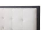 VIG Furniture Eastern King Modrest Beth Modern Wenge & White Leatherette Bed VGVCBD1106-WNGWHT-EK