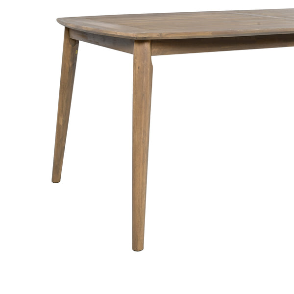 English Elm Christopher Knight Home® - Acacia 8-Person Outdoor Dining Table, Solid Acacia Wood Patio Farmhouse Design, Weather-Resistant 70.75" L N779P236677N