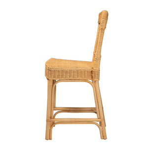 English Elm Modern Seagrass Woven Acacia Wood Dining Chair Set Bohemian Organic Style B2750P467677