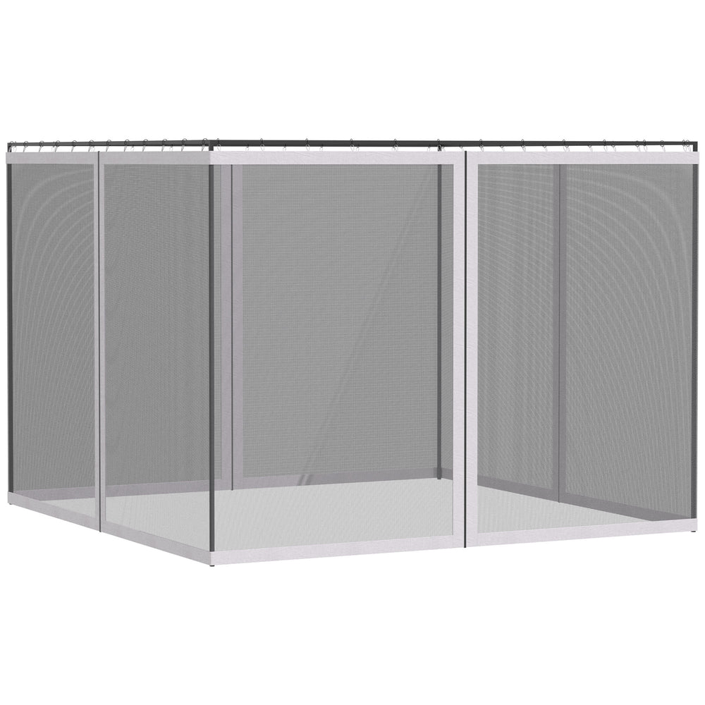 English Elm Outsunny Walk-in Tunnel Greenhouse Steel Frame Pe Cover Mesh Vents Garden Grow Shelter W2225P200873