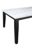 Steve Silver Sterling Faux Marble Top Dining Table SN500T