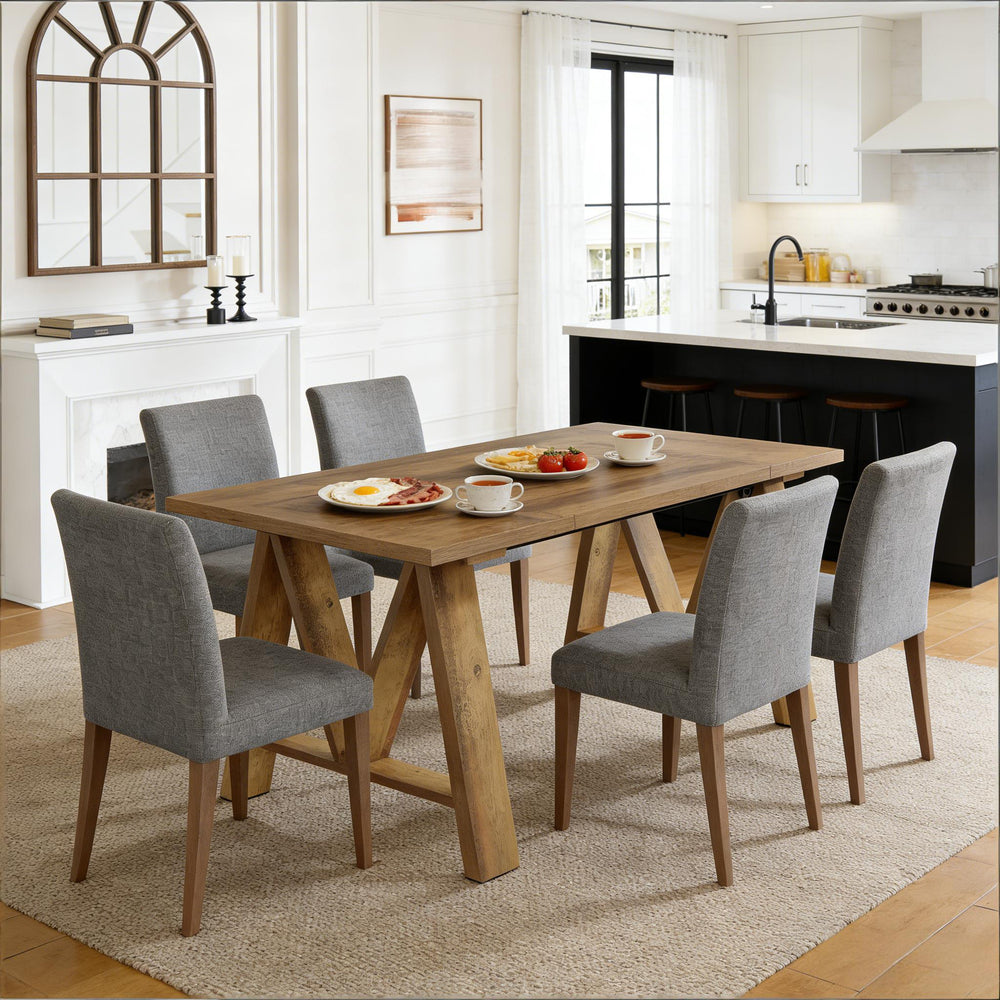 English Elm Bar Table Two Tier Industrial Metal Frame Open Shelf Home Kitchen Entertaining Stand T3971P454226