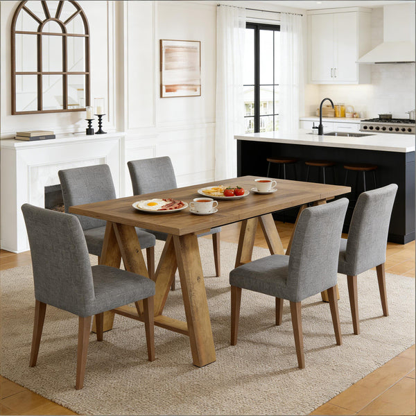 English Elm Bar Table Two Tier Industrial Metal Frame Open Shelf Home Kitchen Entertaining Stand T3971P454226