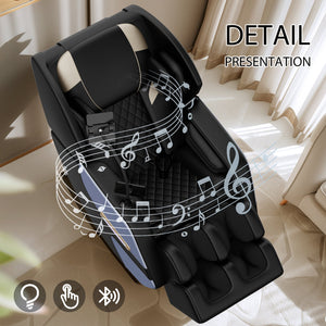 English Elm Massage Chair Recliner - Zero Gravity Full Body Air Pressure System For Ultimate Relaxation & Comfort W1875P224693