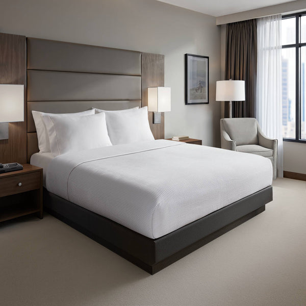 English Elm 1-piece Matelasse Woven Coverlet Antimicrobial Oeko-tex Certified Full Queen Bedding B035P437500