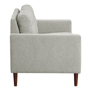OSP Home Furnishings Grayburn Mid-Century Loveseat Smoke