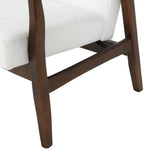 Christopher Knight Home® - Noble House - Marcola Mid Century Modern Faux Leather Club Chair with Wood Frame