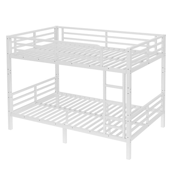 English Elm Metal Full Xl Bunk Bed For Teens & Adults - Space-Saving, Durable Steel Frame, No Box Spring Needed! W1580S00125