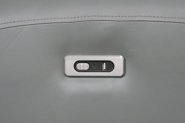 English Elm Contemporary Power Recliner with Plush High-Density Foam, Soft Track Arms, Hardwood Frame, Oversized Seat Gray 31 L x 36 W x 27 H B2741P395247