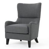 Christopher Knight Home® - Noble House - Quentin Charcoal Fabric Sofa Chair