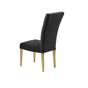 English Elm Modern Velvet Upholstered Dining Chair Set Of 2 With Gold Legs, Chic Tufted Design For Glam Spaces B011P353093