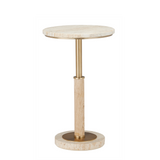 Miles Travertine Accent Table