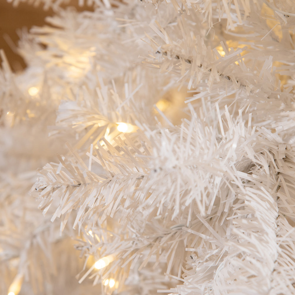English Elm Homcom 6' Prelit Douglas Fir Christmas Tree With 250 Warm White Leds, 1000 Tips & Easy Setup W2225P229359