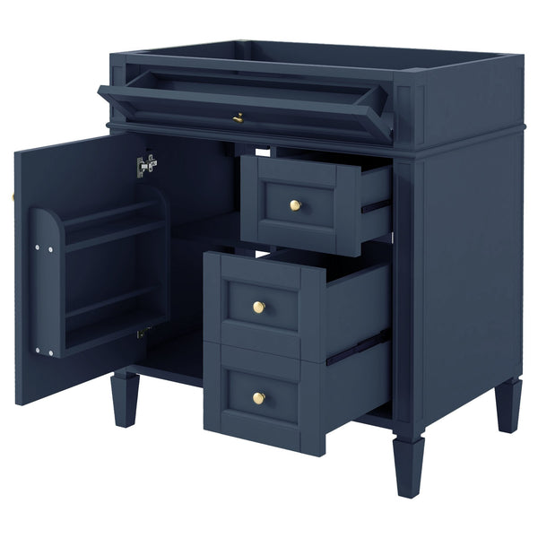 English Elm 30'' Modern Bathroom Vanity Cabinet – Stylish Storage With 2 Drawers, Tip-Out Drawer & Adjustable Shelf N710P250685C