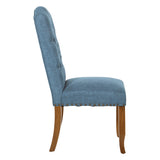 OSP Home Furnishings Jessica Tufted Dining Chair Navy