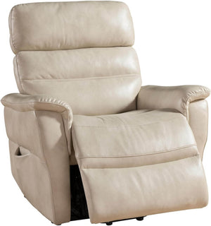 English Elm 1pc Power Lift Recliner Faux Leather Chaise Massager Lumbar Relief Modern Lounge B011P205580