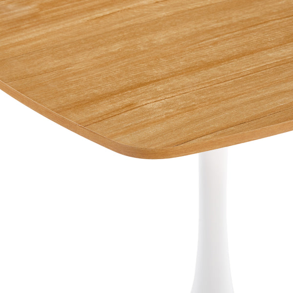 English Elm Halloween Square Pedestal Dining Table Walnut Finish Compact Nook Seating for Two W3766P397282