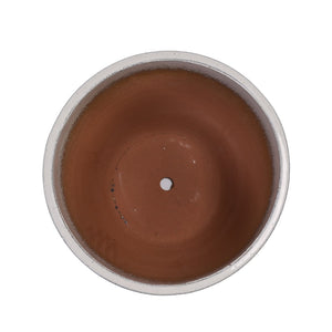 English Elm Set Of 3 Ceramic Flowerpots - Handcrafted Modern Planters In Ancient White For Stylish Spaces W3273P321485-GIGA