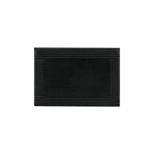 English Elm 1 Heavyweight Cotton Tufted Bath Rug Reversible Spa Grade Absorbent Floor Mat Black B035P319569