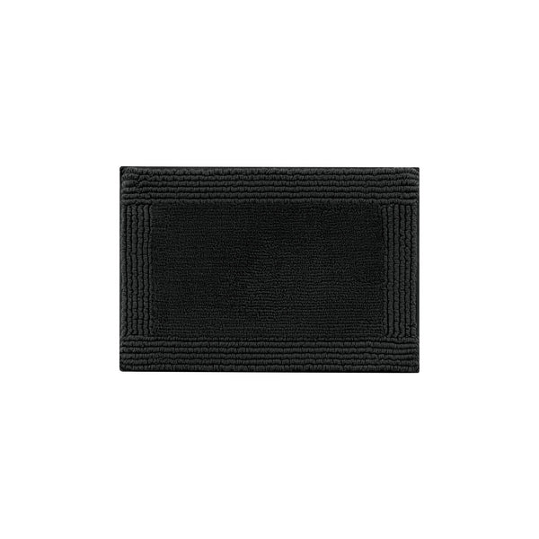 English Elm 1 Heavyweight Cotton Tufted Bath Rug Reversible Spa Grade Absorbent Floor Mat Black B035P319569