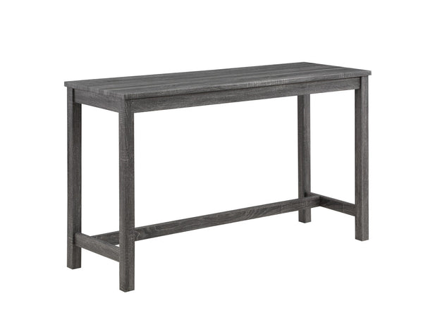 English Elm Orietta Wood Grain Pub Table Set with Tufted Linen Stools for Kitchen Dining B2749P413178