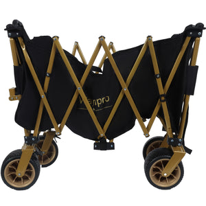 English Elm 51-inch Heavy Duty Steel Folding Utility Wagon with All-terrain Wheels and 480lb Capacity W2932P331764