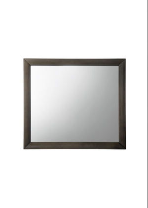 English Elm Ireland Classic Square Wall Mirror with Durable Wood-Composite Frame for Timeless Modern Style Gray 43 L x 40 W x 4 H B2726P257381