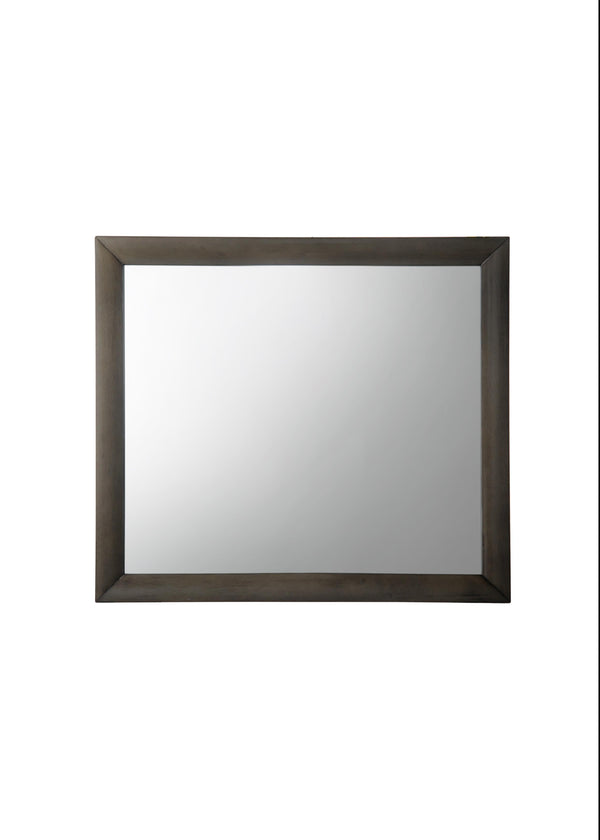 English Elm Ireland Classic Square Wall Mirror with Durable Wood-Composite Frame for Timeless Modern Style Gray 43 L x 40 W x 4 H B2726P257381