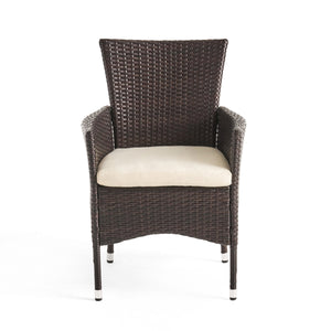 English Elm Clementine All-weather Pe Wicker Outdoor Dining Chairs Set of 2 Patio Seating N768P375856A