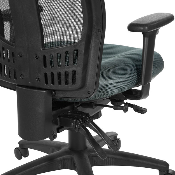 OSP Home Furnishings Progrid® High Back Mesh Office Chair with Lumbar Support and Ergonomic Adjustable Seating 92892-2M