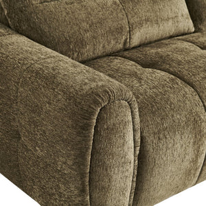 English Elm Premium Chenille High-back Sofa Solid Hardwood Frame Ergonomic Seat for Spacious Living Green W1765S00139