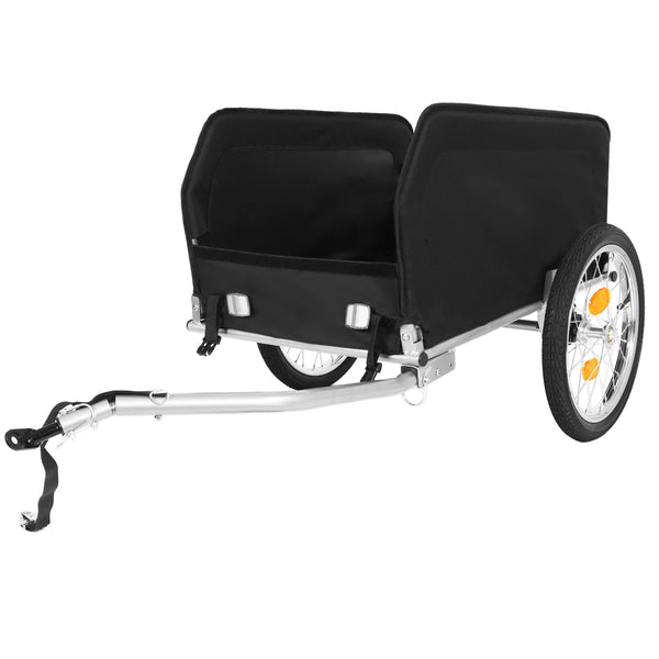 English Elm Heavy-duty Bike Cargo Trailer Foldable Oxford Frame with All-terrain Wheels for Camping W2932P289393