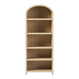 English Elm Walker Edison - Modern 5 Shelf Open Arched Bookshelf - Oak