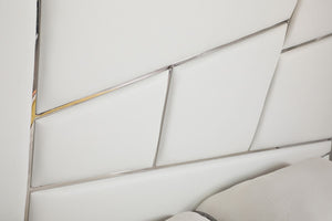 VIG Furniture Modrest Chrysler Modern White Bonded Leather Bed VGVCBD8978-WHT