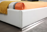 VIG Furniture Modrest Chrysler Modern White Bonded Leather Bed VGVCBD8978-WHT