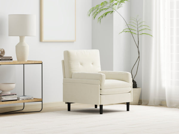 English Elm Ivory Multi-Functional Adjustable Sofa - Stylish Loveseat, Recliner & Cozy Guest Bed Solution W570P195334