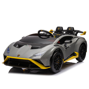 English Elm Lamborghini Huracan Sto 24v Kids Ride on Drift Car with Led Lights and Remote W1578P210768