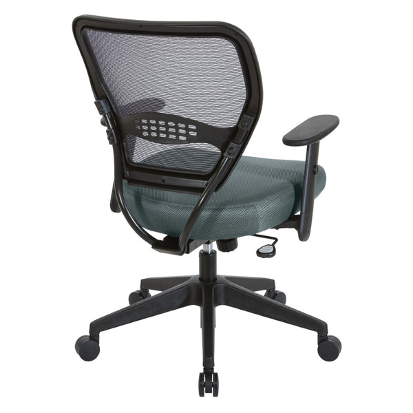 OSP Home Furnishings Professional Mesh Back Manager Chair with Lumbar Support Padded Seat and Synchro Tilt 5500-2M