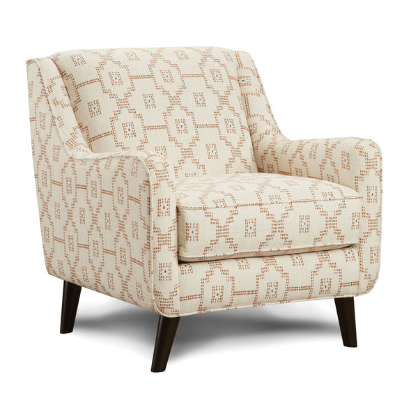 English Elm Double Pixel Woven Accent Chair with Foam Padding, Track Arms, Tapered Dark Wood Legs, Transitional Style B2741P376978
