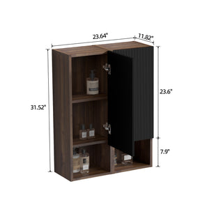 English Elm Cc1014s110.309 Floating Wall Cabinet Walnut Grille Mid-century Bathroom Storage W1865S00180