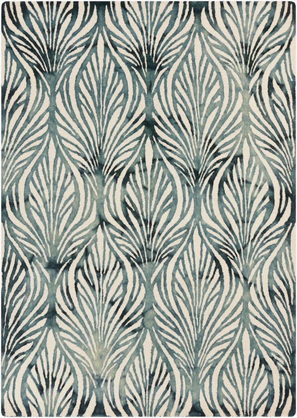 Surya Belladonna 8' X 10' Handmade Wool Rug - Rustic Charm, Cozy Vibes & Affordable Luxury For Your Home Green Wool Bda3006-23